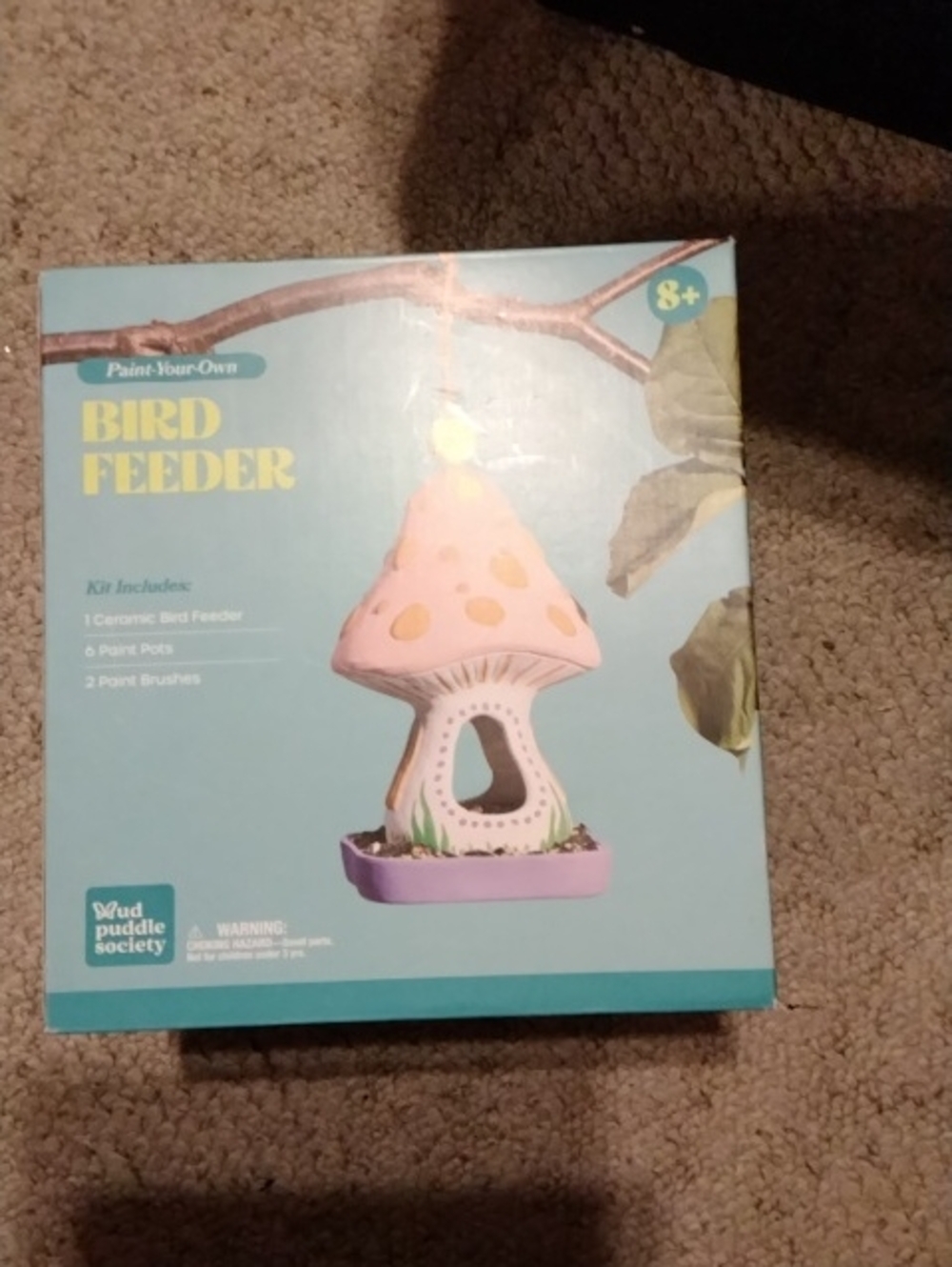 Paint-Your-Own Pink Bird Feeder